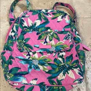 Very Bradley Vibrant Pink Floral Backpack